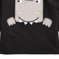 Camiseta infantil estampada com dinossauro First Impressions para meninos, preta, tamanho 18 meses