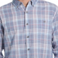 Camisa xadrez vintage masculina, à prova de intempéries, ajuste regular, ponta a ponta, azul, tamanho XXX-G