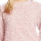 Suéter feminino Vince Camuto Teddy Knit com gola falsa, rosa, tamanho M