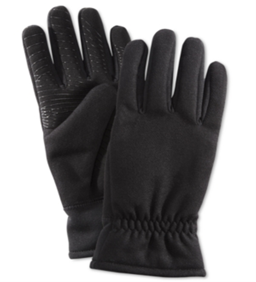 Luvas de inverno masculinas UR Powered em mistura de lã e palma aderente, pretas, tamanho M