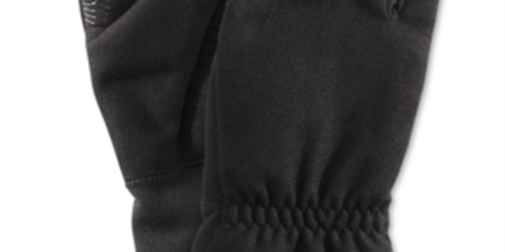 Luvas de inverno masculinas UR Powered em mistura de lã e palma aderente, pretas, tamanho M