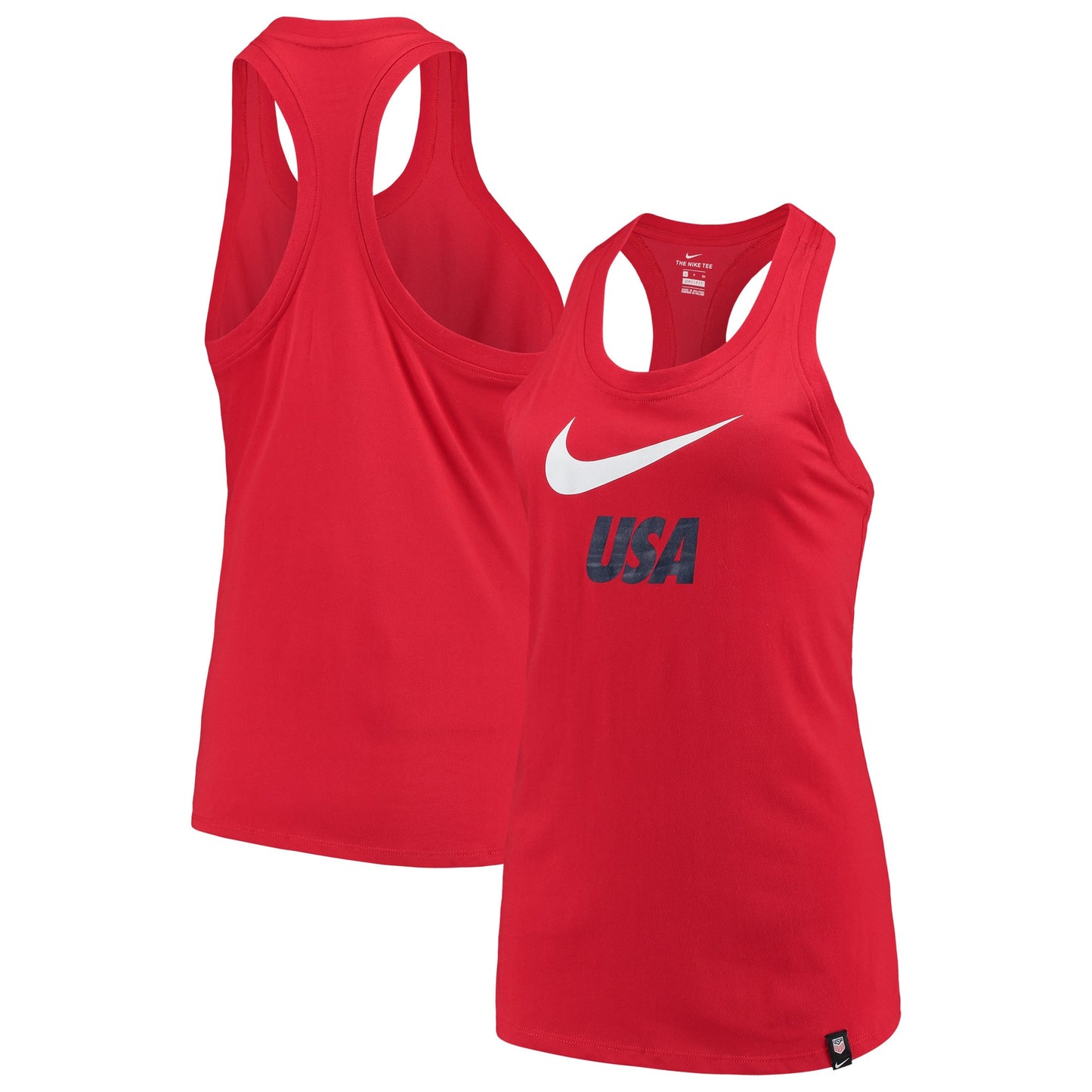 Regata Nike Racerback Performance Feminina Vermelha Tamanho Médio