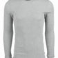 Roupa íntima masculina Alfani, grande e alta, manga comprida, gola redonda, térmica, cinza, tamanho 2XL