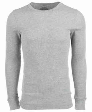 Roupa íntima masculina Alfani, grande e alta, manga comprida, gola redonda, térmica, cinza, tamanho 2XL