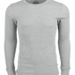 Roupa íntima masculina Alfani, grande e alta, manga comprida, gola redonda, térmica, cinza, tamanho 2XL