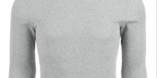 Roupa íntima masculina Alfani, grande e alta, manga comprida, gola redonda, térmica, cinza, tamanho 2XL