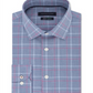 Camisa social masculina Tommy Hilfiger Slim-Fit Performance Stretch Check Azul Tamanho 16X32-33