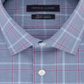 Camisa social masculina Tommy Hilfiger Slim-Fit Performance Stretch Check Azul Tamanho 16X32-33