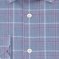 Camisa social masculina Tommy Hilfiger Slim-Fit Performance Stretch Check Azul Tamanho 16X32-33