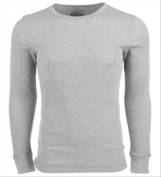 Camisa térmica masculina Alfani Big &amp; Tall de manga comprida - Cinza, tamanho 10 1/2