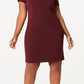 Vestido feminino plus size cruzado, cor vinho, tamanho 16 W