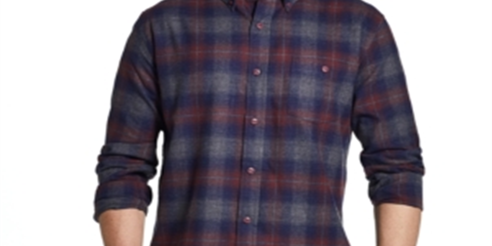 Camisa xadrez de flanela escovada vintage masculina à prova de intempéries, vermelha, tamanho XXX-G