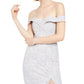 Vestido curto de coquetel com lantejoulas e corações, bordado com renda floral, ombro de fora, prateado, tamanho 11