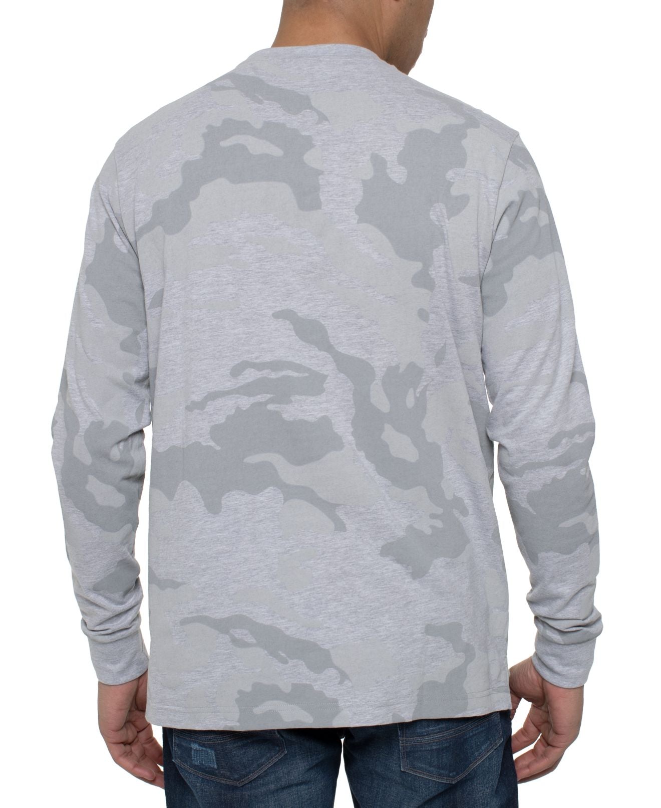 Camiseta camuflada masculina Sean John Prove Them Wrong, cinza, tamanho pequeno