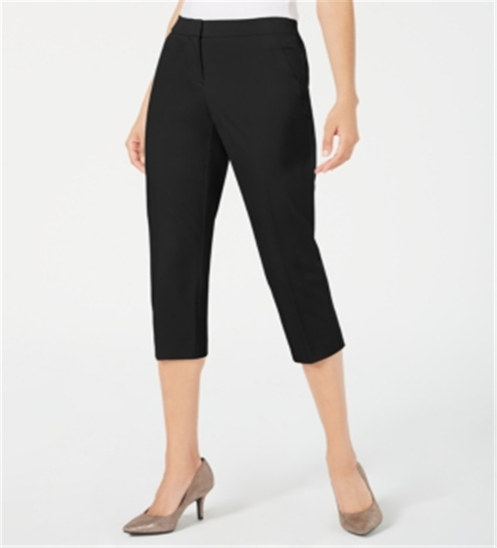 Calça Capri Feminina Alfani Preta Tamanho 8 Petite