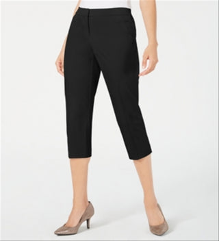 Calça Capri Feminina Alfani Preta Tamanho 8 Petite