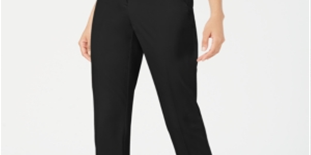 Calça Capri Feminina Alfani Preta Tamanho 8 Petite