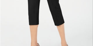 Calça Capri Feminina Alfani Preta Tamanho 8 Petite