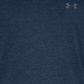 Camiseta regata esportiva masculina de manga curta Under Armour, preta, tamanho XX-G
