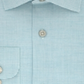 Camisa social masculina Calvin Klein Classic Regular Fit, sem passar, com elástico, tamanho 15x32x33, verde