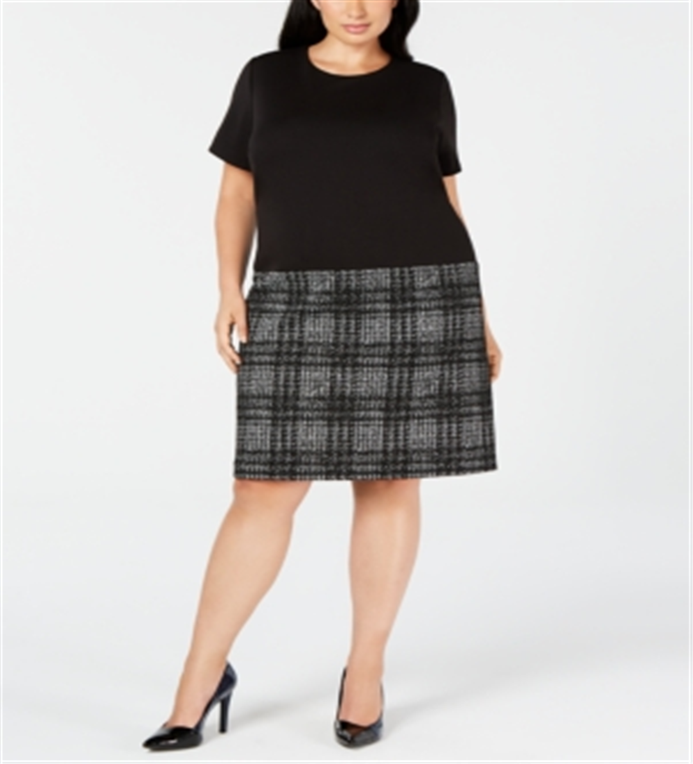 Vestido Calvin Klein Feminino Moderno Cintura Baixa Preto Tamanho 20W