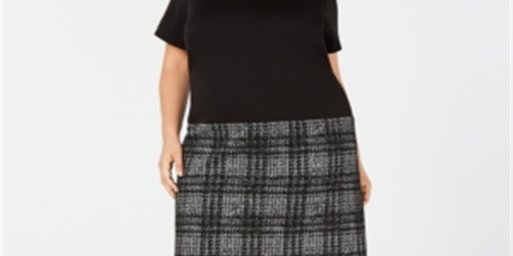 Vestido Calvin Klein Feminino Moderno Cintura Baixa Preto Tamanho 20W