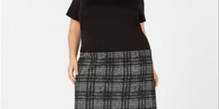 Vestido Calvin Klein Feminino Moderno Cintura Baixa Preto Tamanho 20W