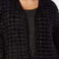 Cardigan feminino Alfani Eyelash Yarn preto tamanho 2X