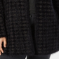 Cardigan feminino Alfani Eyelash Yarn preto tamanho 2X