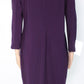 Vestido feminino Petite de Jersey com ombros de fora e botões Lauren Ralph Lauren, roxo, tamanho 12 P