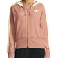 Moletom com capuz Champion Heritage Herringbone com zíper, rosa, tamanho médio