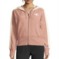 Moletom com capuz Champion Heritage Herringbone com zíper, rosa, tamanho médio