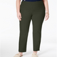 Calça feminina Charter Club Plus Cambridge Tummy Control, verde, tamanho 24W