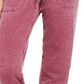 Calça de moletom feminina Ideology, calça de corrida fitness vermelha, tamanho X-S