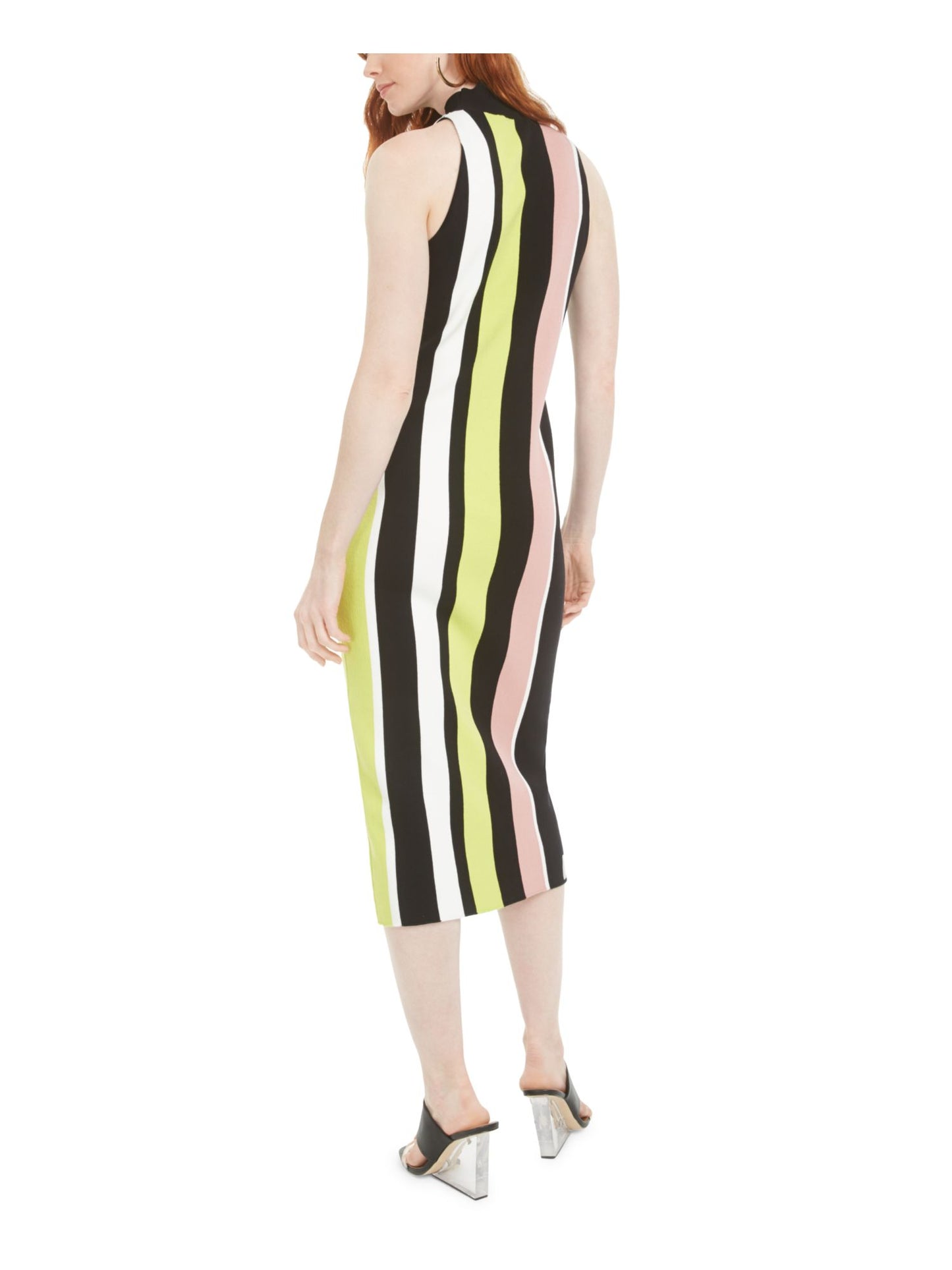 Vestido suéter listrado feminino Bar III, preto, tamanho X-S