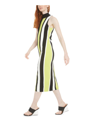 Vestido suéter listrado feminino Bar III, preto, tamanho X-S