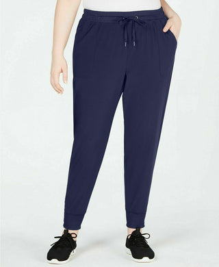 Calça de moletom feminina Ideology em tecido reciclado, azul, tamanho X-G