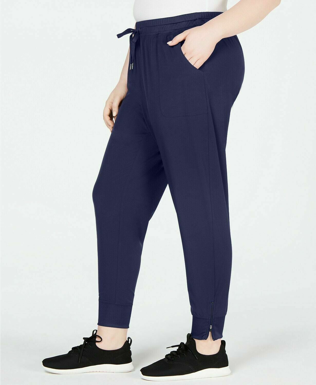 Calça de moletom feminina Ideology em tecido reciclado, azul, tamanho X-G