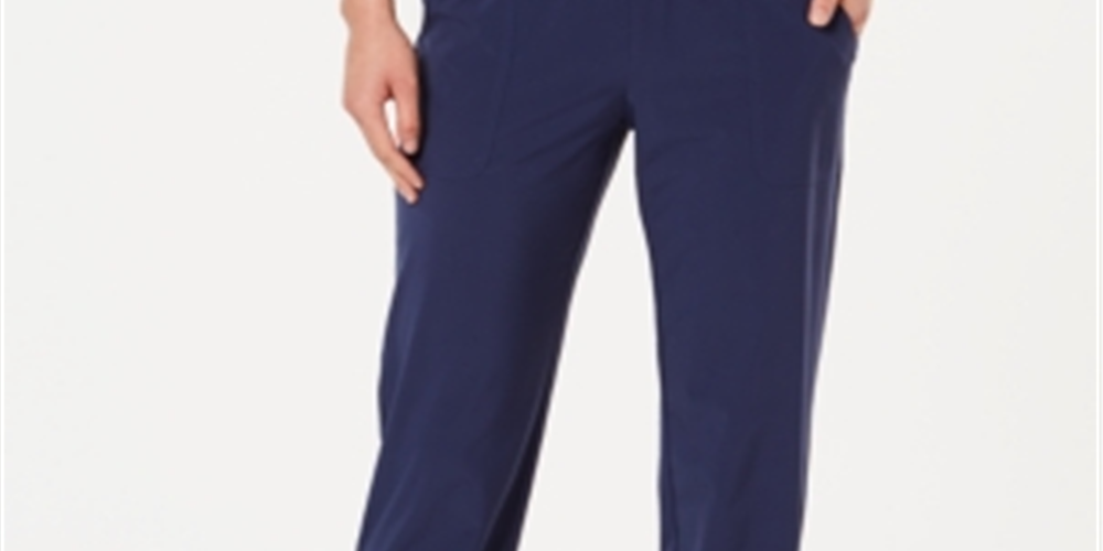 Calça de moletom feminina Ideology em tecido reciclado, azul, tamanho X-G