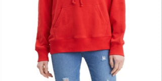 Levi's Women's Graphic Sport Hoodie Red Size XX-Large