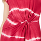 Vestido curto tie-dye feminino Ultra Flirt vermelho tamanho médio