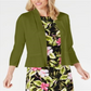 Kasper Feminino Babados Bainha Shrug Verde Tamanho Pequeno