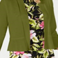 Kasper Feminino Babados Bainha Shrug Verde Tamanho Pequeno