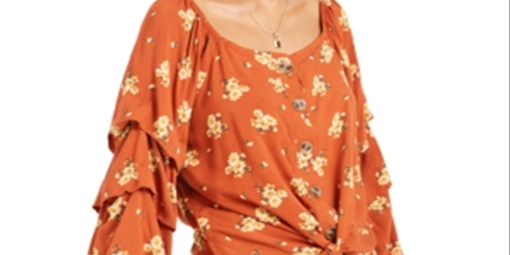 Blusa Crave Fame Junior com amarração frontal Blush, tamanho M