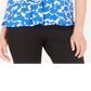 Blusa feminina Alfani estampada manga curta azul tamanho pequeno pequeno
