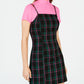 Vestido feminino Common Stitch de 2 peças, manga curta, gola alta, acima do joelho, rosa, tamanho extragrande