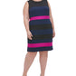 Vestido tubinho feminino TOMMY HILFIGER sem mangas na altura do joelho, plus size preto 18W
