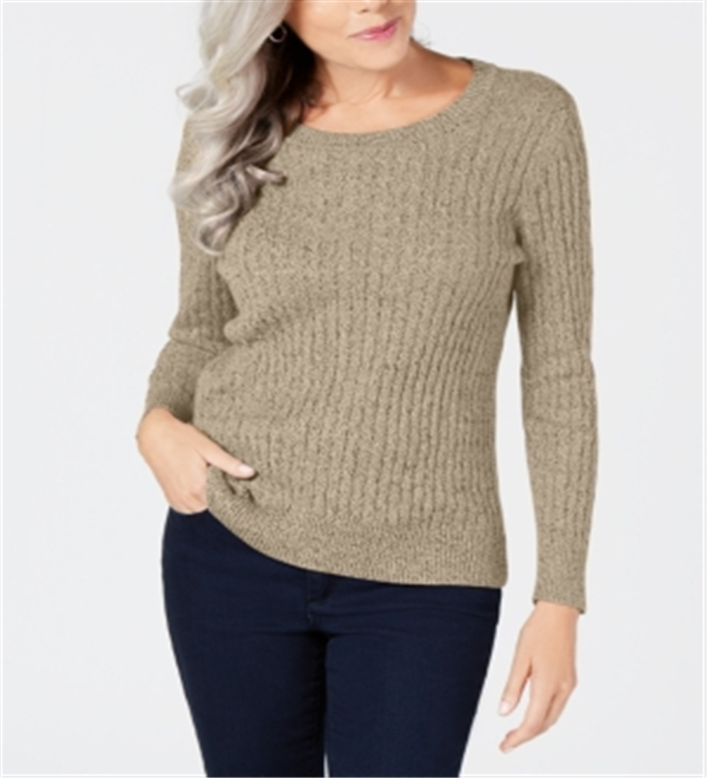 Karen Scott Suéter Feminino de Algodão e Malha Marrom Tamanho XS