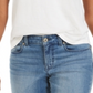 Camiseta feminina estilo &amp; co com decote em V e estampa Burnout, branca, tamanho extragrande