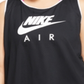 Regata Nike Feminina Stretch com Absorção de Umidade Texturizada, Sem Mangas, Gola Redonda, Active Wear, Plus, Preta, Tamanho GG